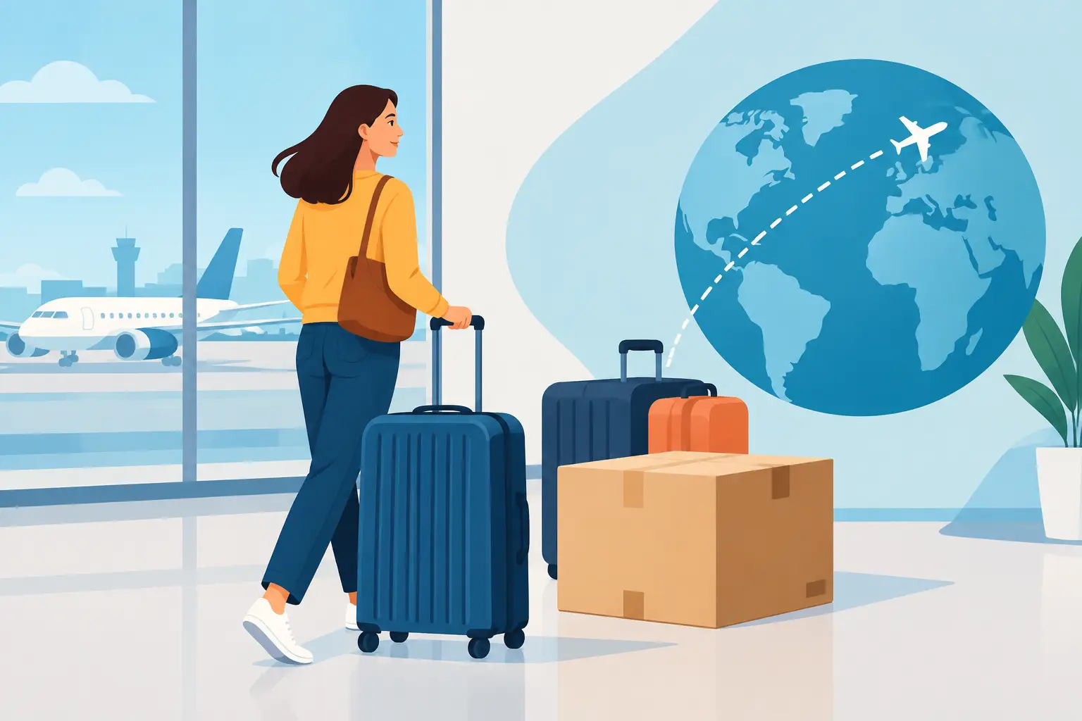 Envoyer un excédent de bagages à l’étranger