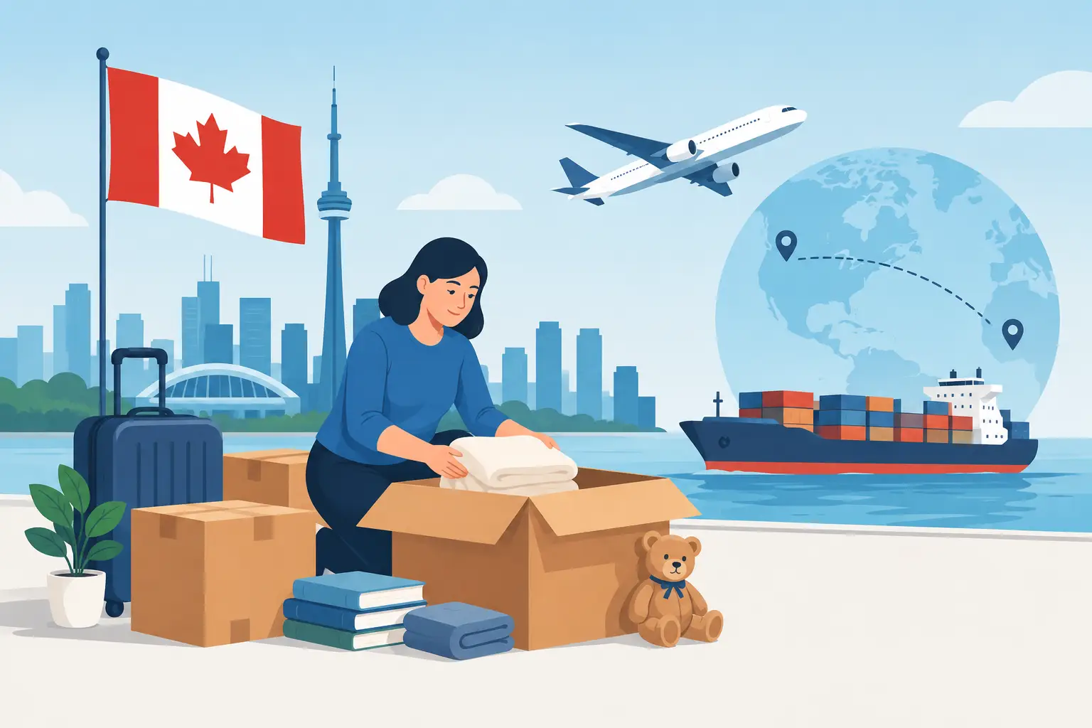 Expédier des effets personnels depuis le Canada