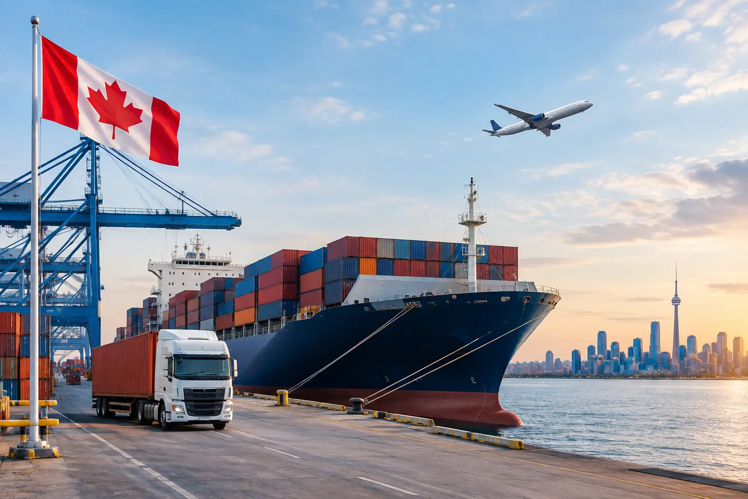 Expédition maritime porte à porte depuis le Canada