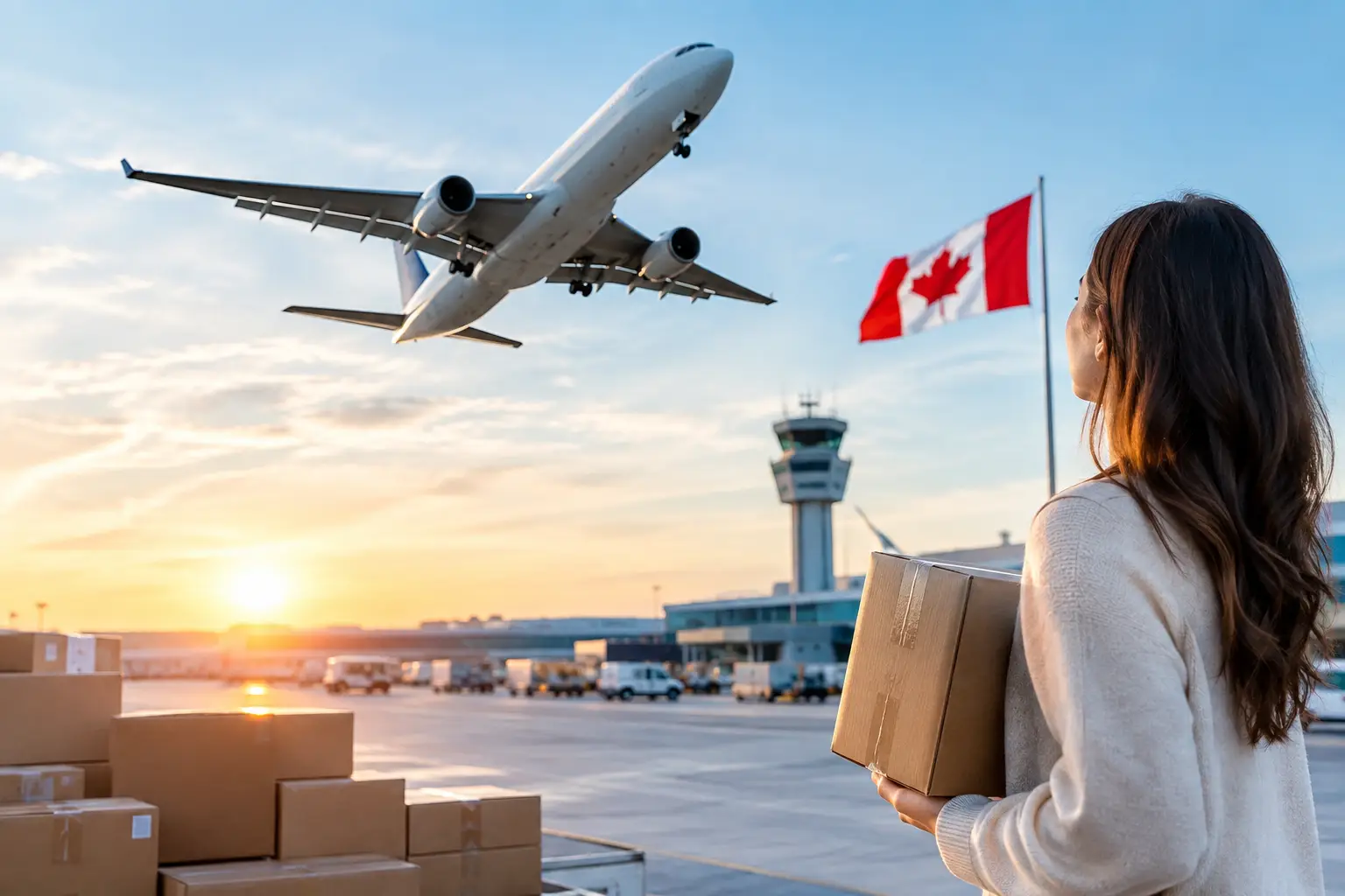 Fret aérien international pour particuliers au Canada