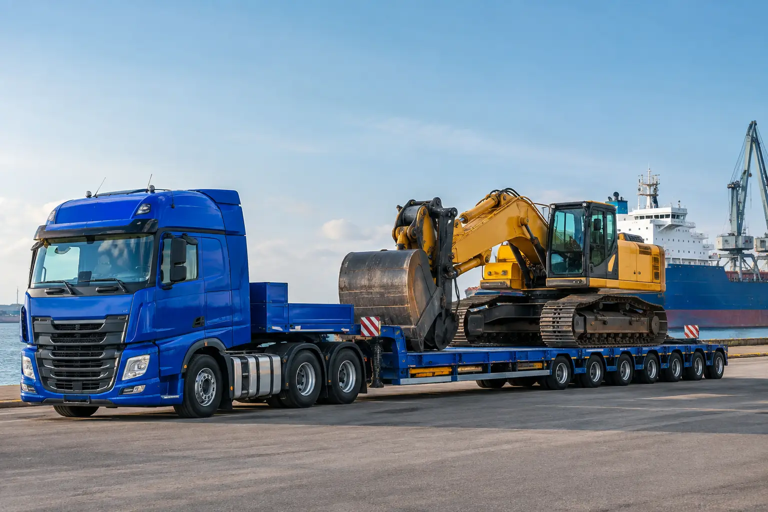 Transport de machinerie lourde international